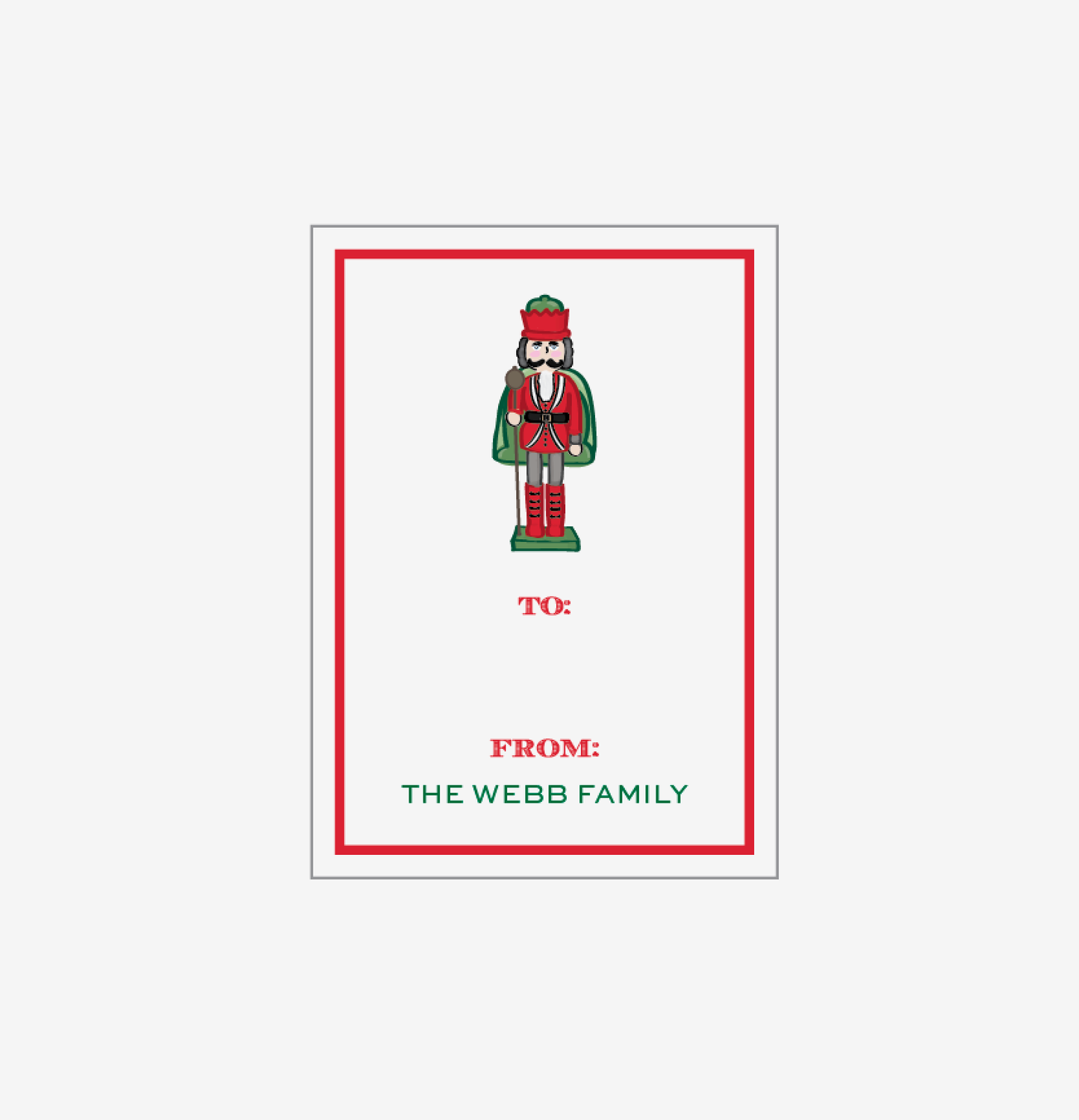 Nutcracker - Personalized Gift Stickers