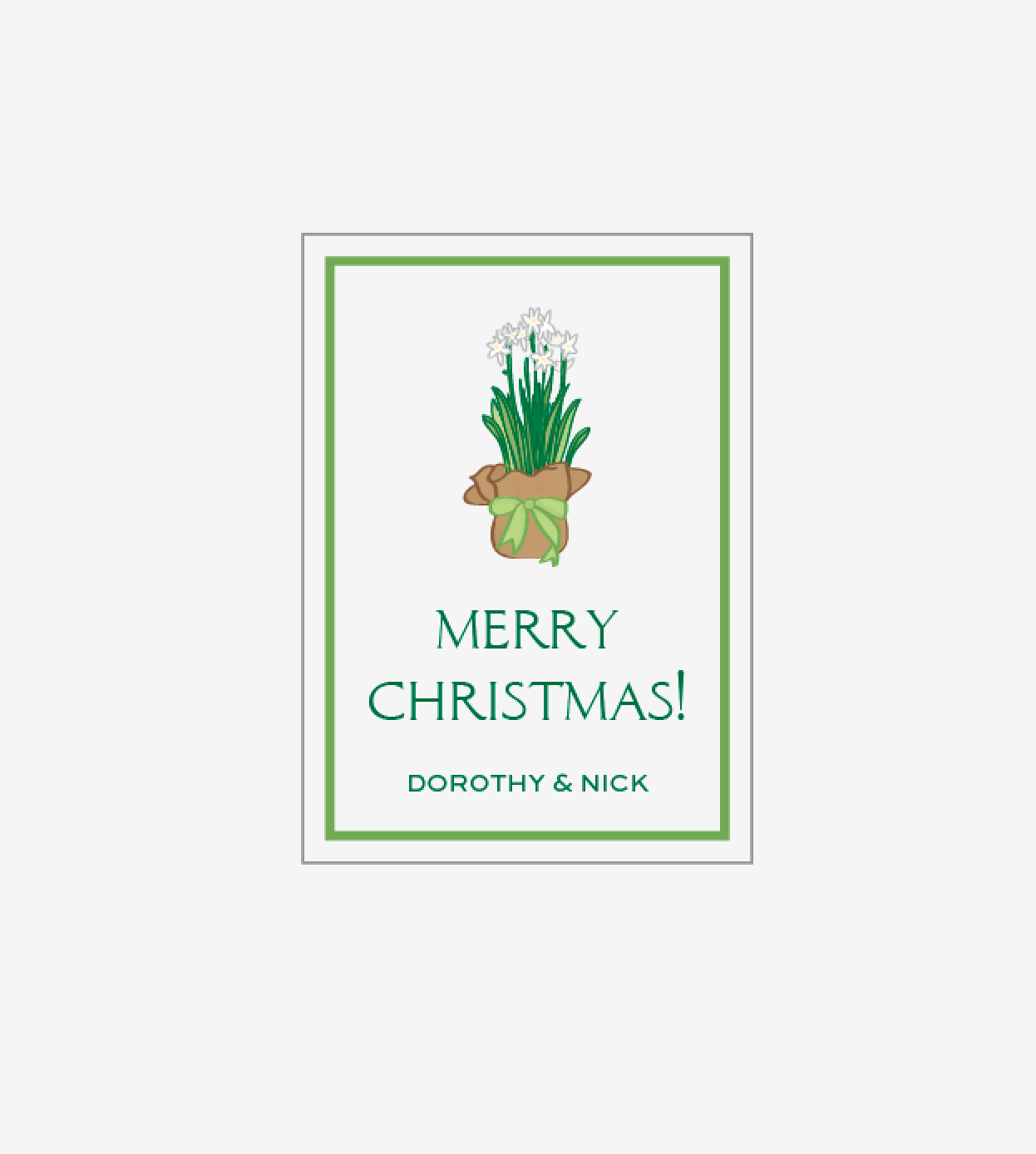 Paperwhites - Personalized Gift Stickers