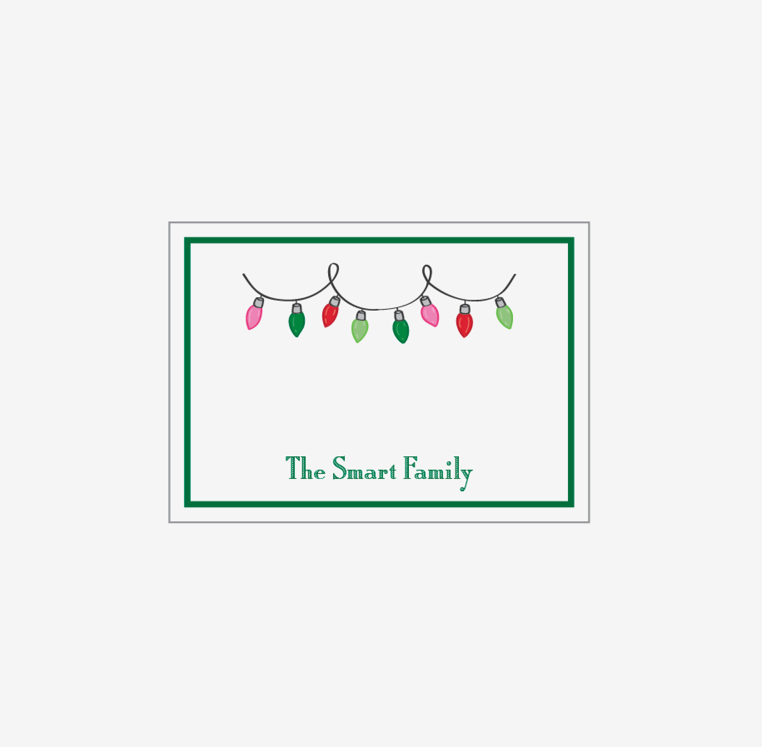 Christmas Lights - Personalized Gift Stickers
