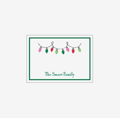 Christmas Lights - Personalized Gift Stickers