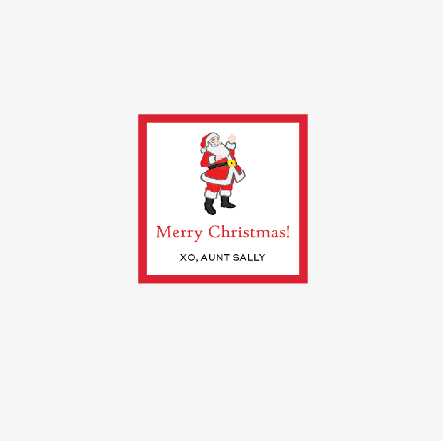 Santa - Personalized Gift Stickers