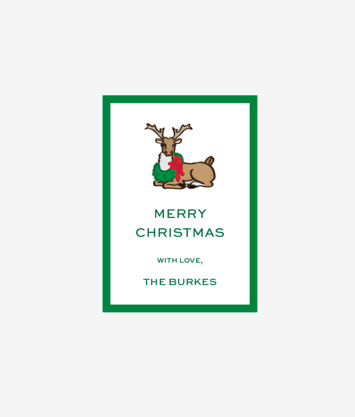 Holiday Reindeer - Personalized Gift Stickers