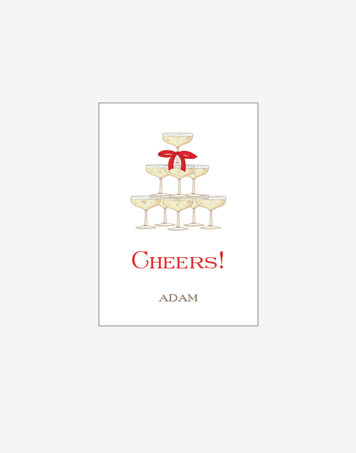 Champagne Tower - Personalized Gift Stickers