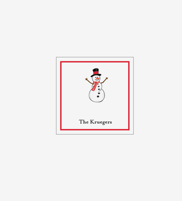 Snowman - Personalized Gift Stickers