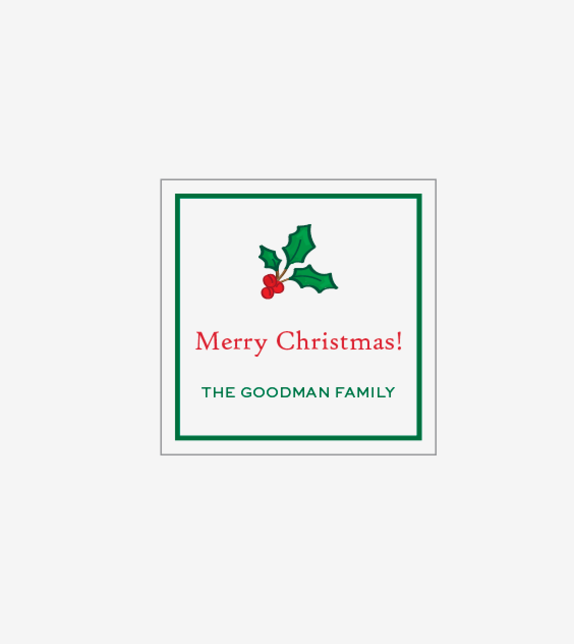 Holly - Personalized Gift Stickers