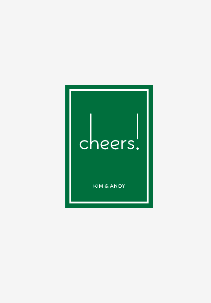 Cheers! - Personalized Gift Stickers