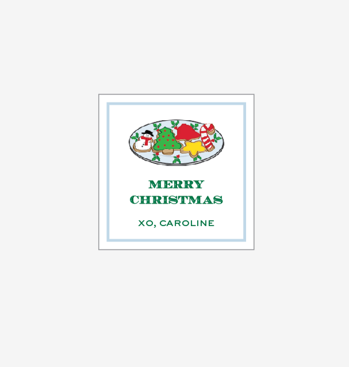 Santa&#39;s Cookies - Personalized Gift Stickers