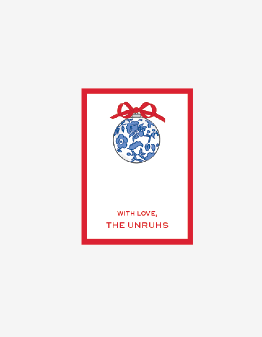 Ornament, Chinoiserie - Personalized Gift Stickers