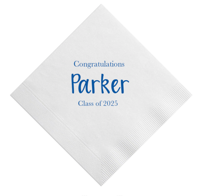 Custom Cocktail Napkins - Parker