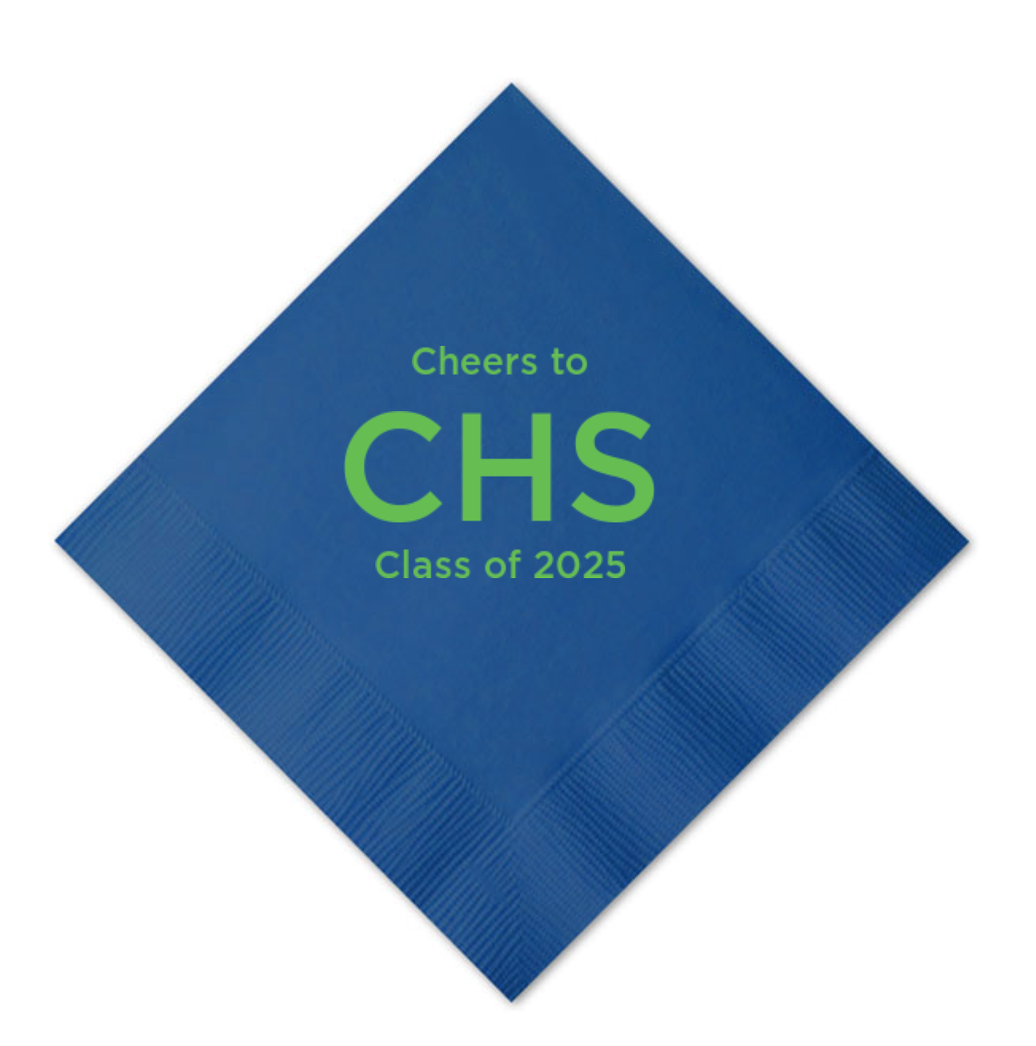 Custom Cocktail Napkins - Cheers to CHS