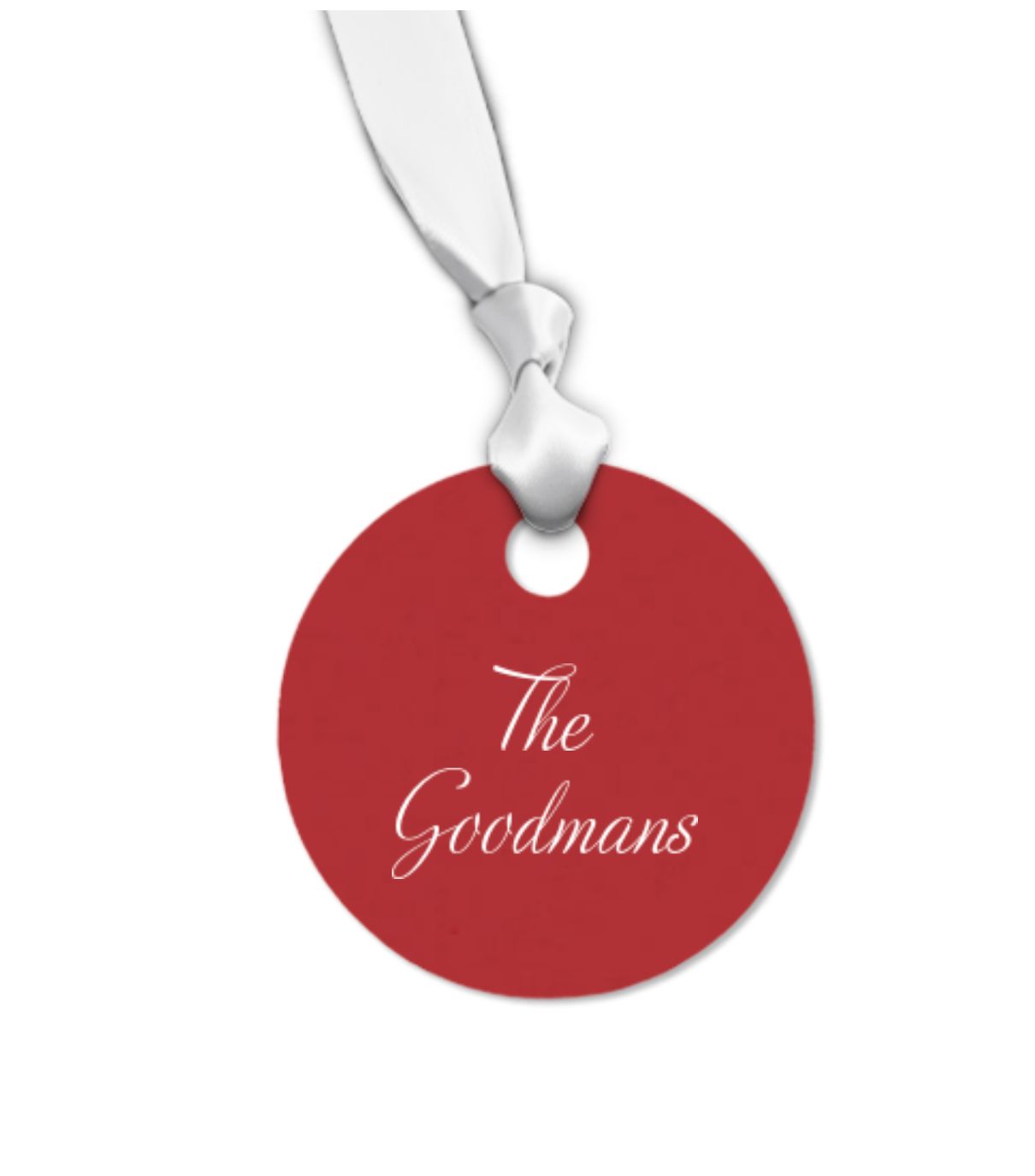 Gift Tag, Round, Name