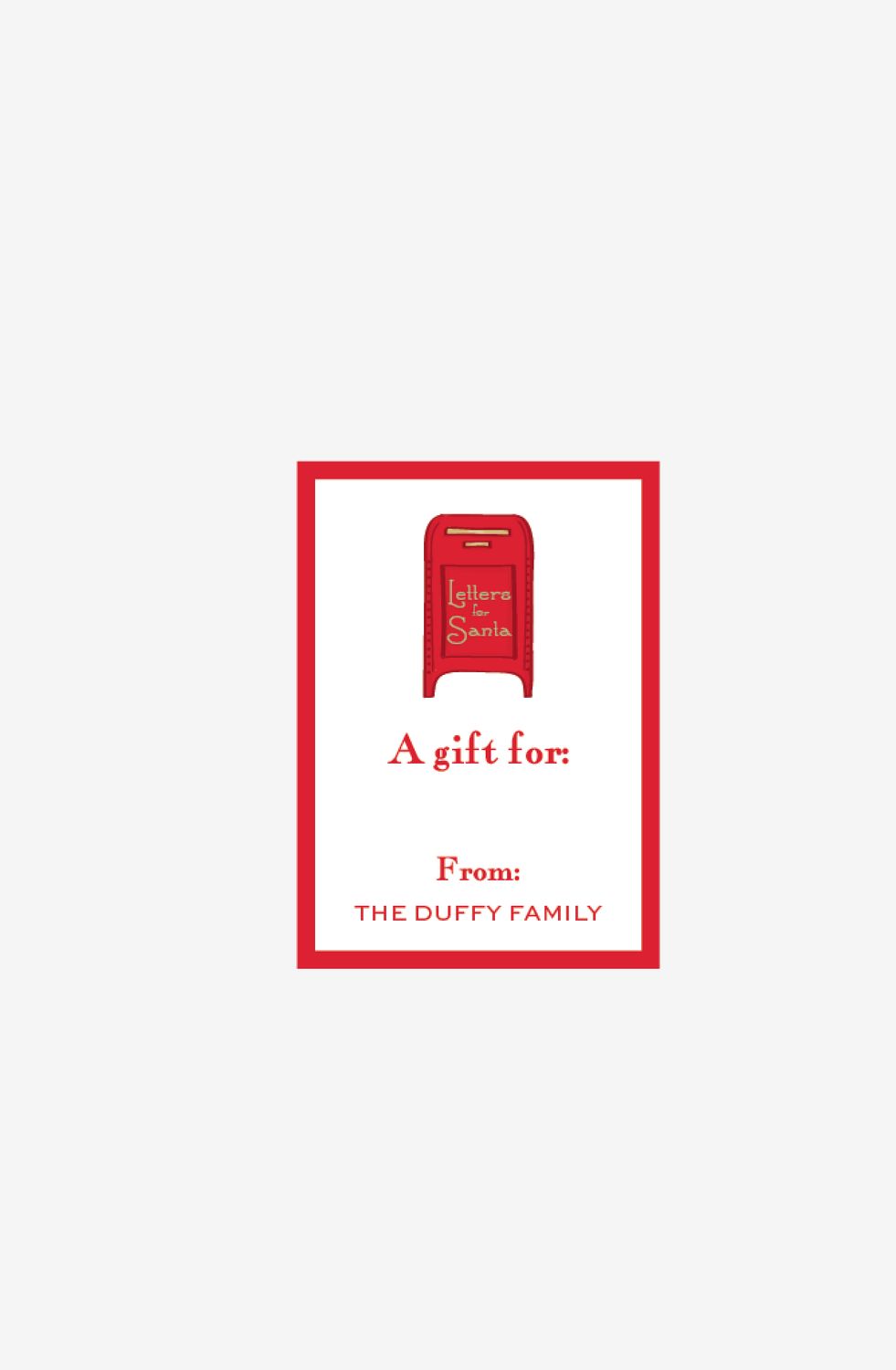 Letters To Santa, A gift for - Personalized Gift Stickers