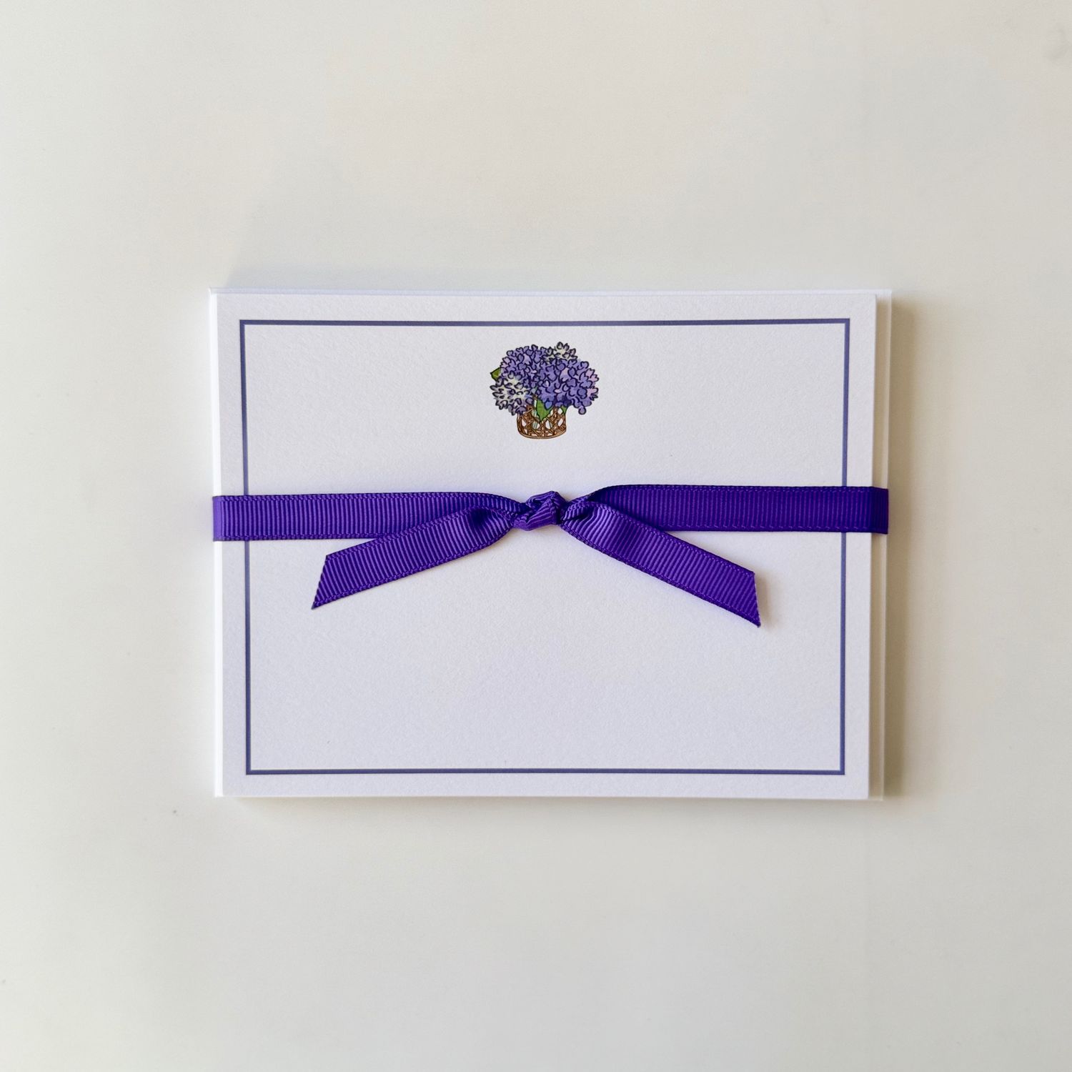 Hydrangea in Vase Stationery - Personalized