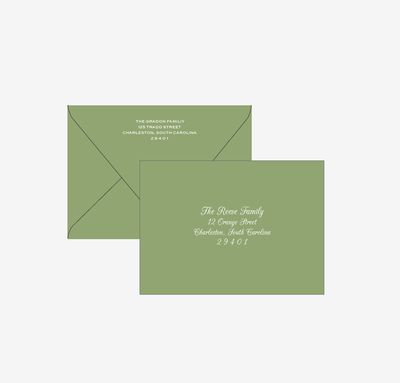 Color Envelope - with or without address printing