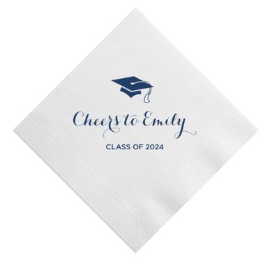 Custom Cocktail Napkins - Graduation 2