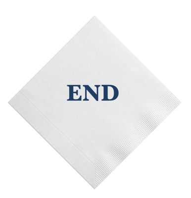 Custom Cocktail Napkins - Initials