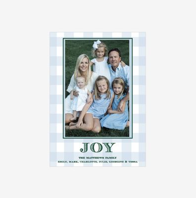 Holiday Gingham, Blue