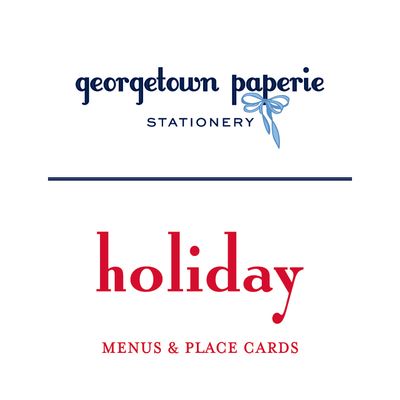 Holiday Menus &amp; Place Cards