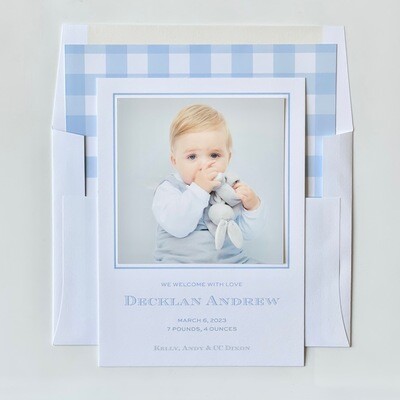 Decklan Birth Announcement
