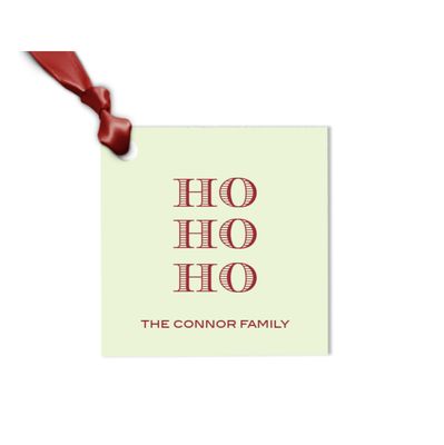 Gift Tag, Ho Ho Ho, Big Square