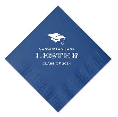 Custom Cocktail Napkins - Graduation 3