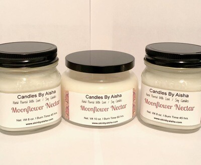 Moonflower Nectar Soy Candle 10oz.