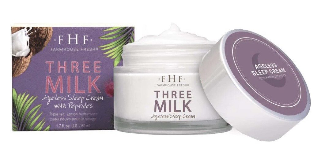 Three Milk Ageless Sleep Cream with Peptides