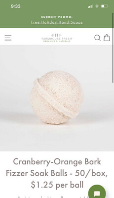 Cranberry-Orange Bark Fizzer (3 Fizzers)