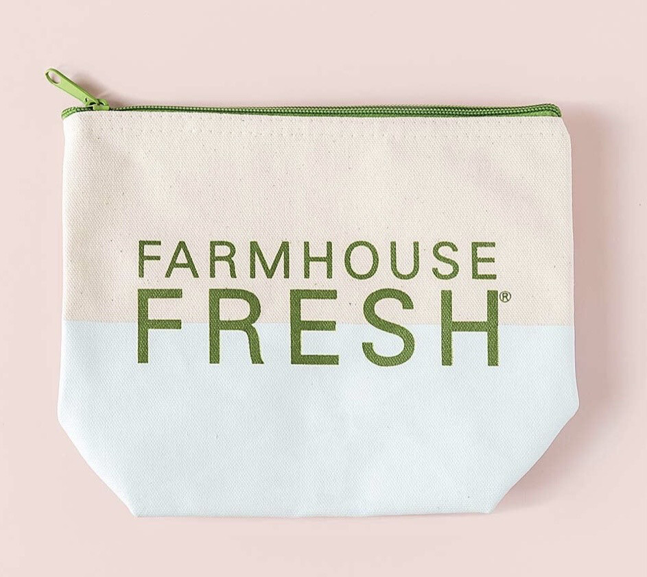 FHF Canvas Cosmetic Bag