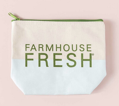 FHF Canvas Cosmetic Bag