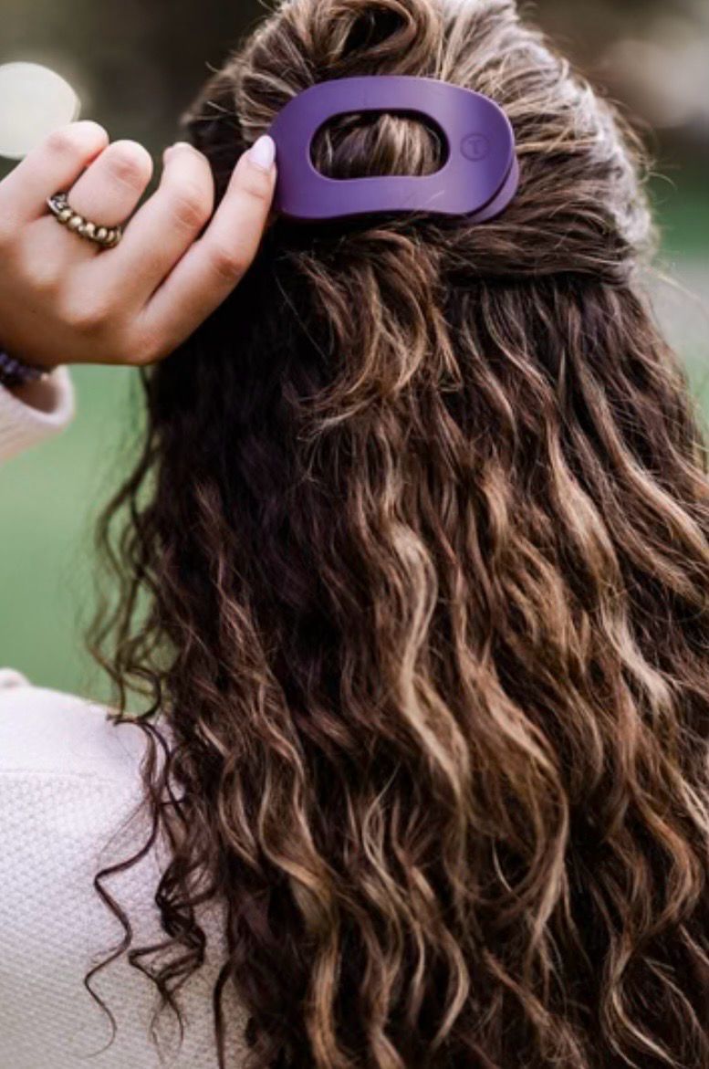 Small Flat Round Hair Clip