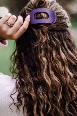 Small Flat Round Hair Clip