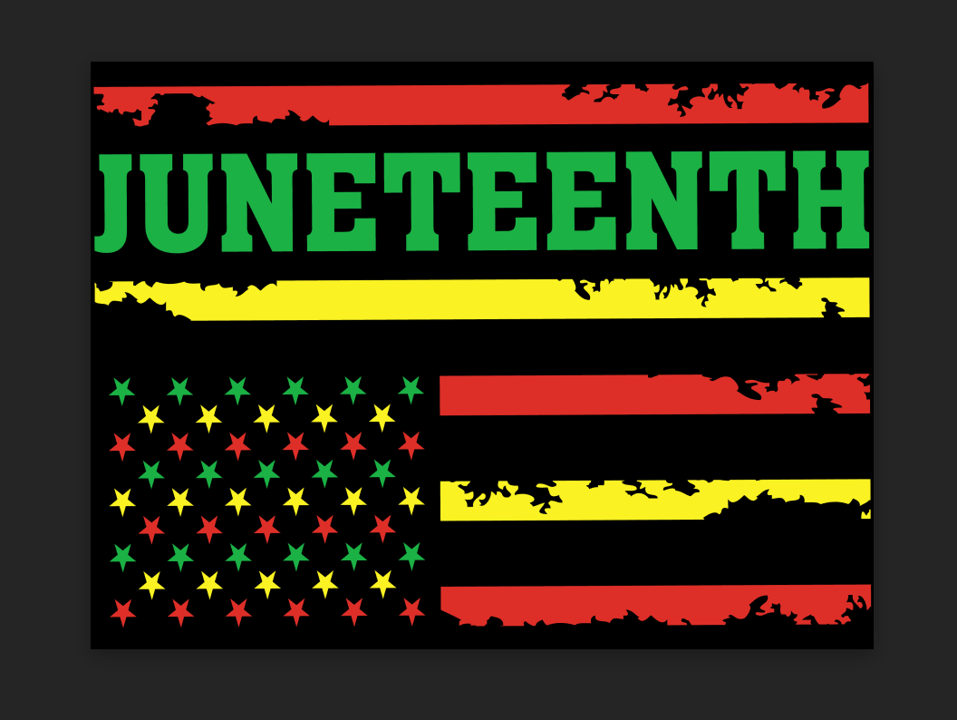 Juneteenth Flag- Yard Sign