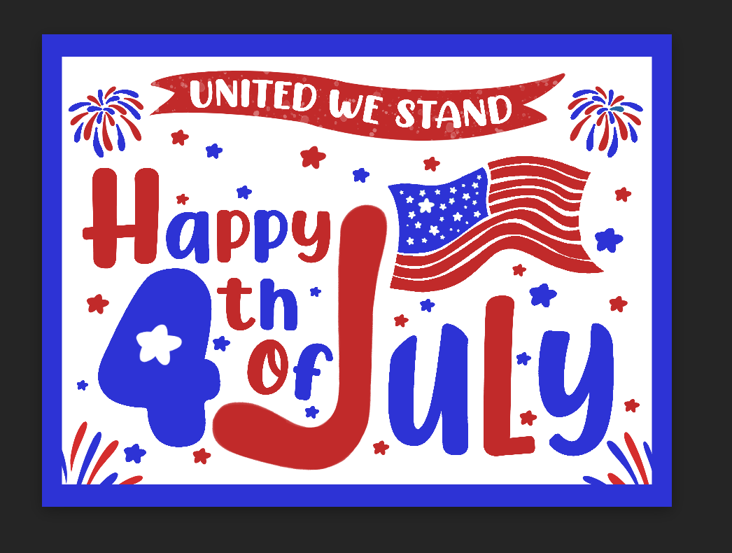 Happy 4th of July- United We Stand