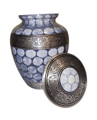 Metal Urn Large Size H23cm x W17.5cm stock 1 left