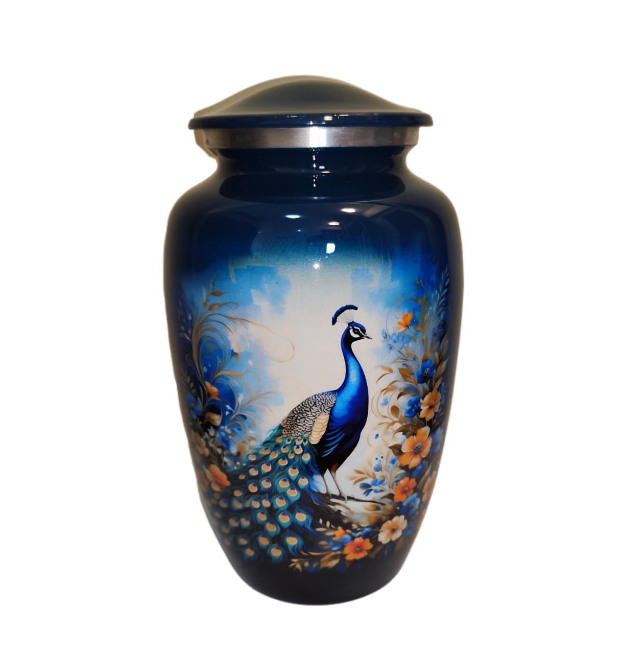 Metal Urn  Large Size H26cm x W15.2cm stock 2 left