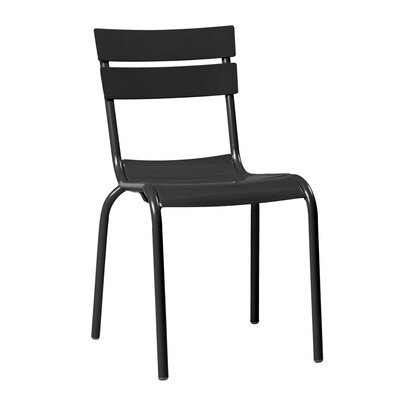 Marlow Stacking Alu Outdoor Dining Chair - Black