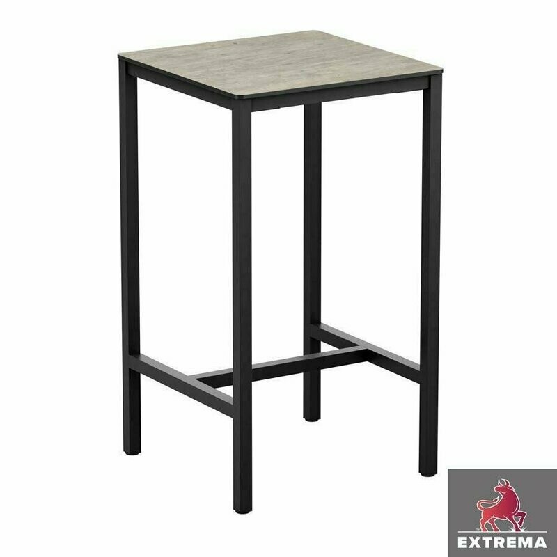 Extrema Cement Textured Top Poseur Table, Choose Size: 69x69cm