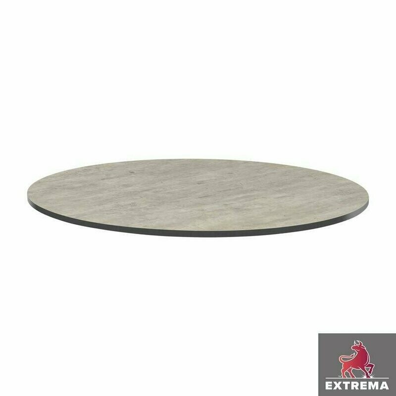 Extrema Cool Cement Textured Table Top, Choose Size: 60cm dia x 12mm (round)