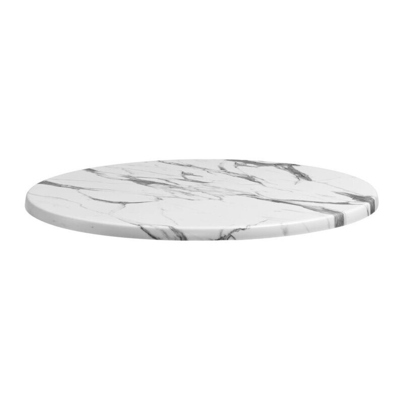 Endura Carrara Marble Top, Choose Size: 600 round