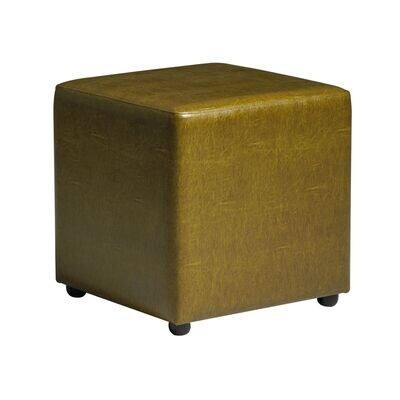 Austin Cube Stool, Choose Colour: Vintage Gold