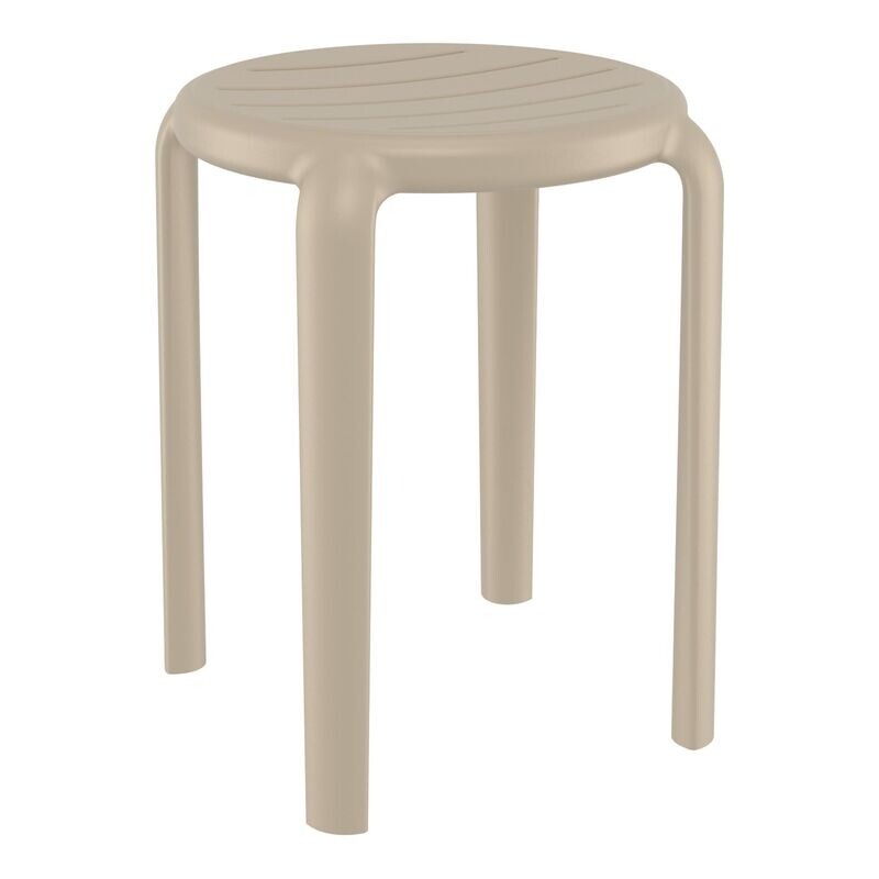 Tom Bar Stool 45, Choose Colour: Taupe