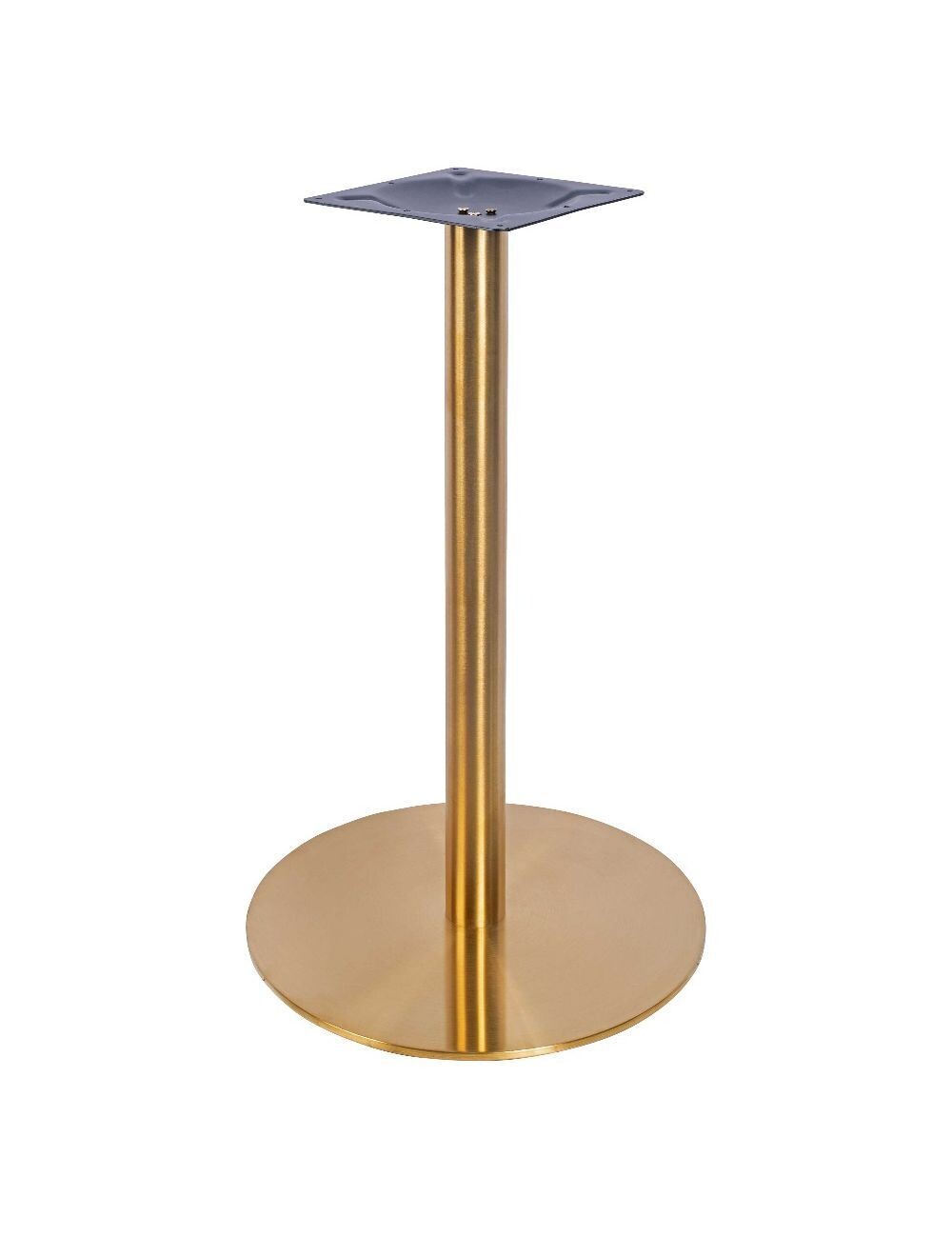 Zeus Small Round Brass Table Base