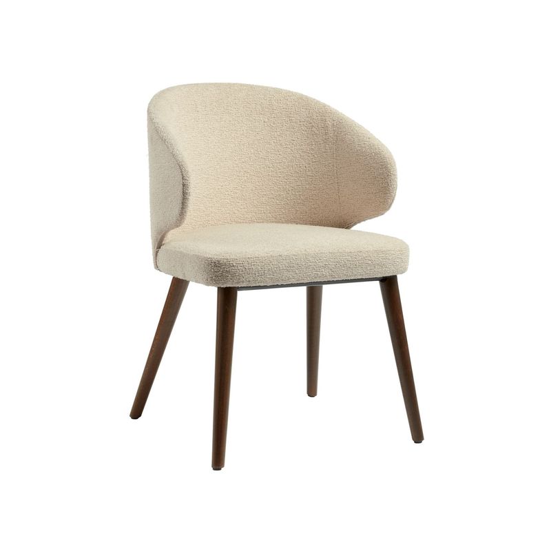 Selma Bouclé Armchair, Choose Colour: Natural