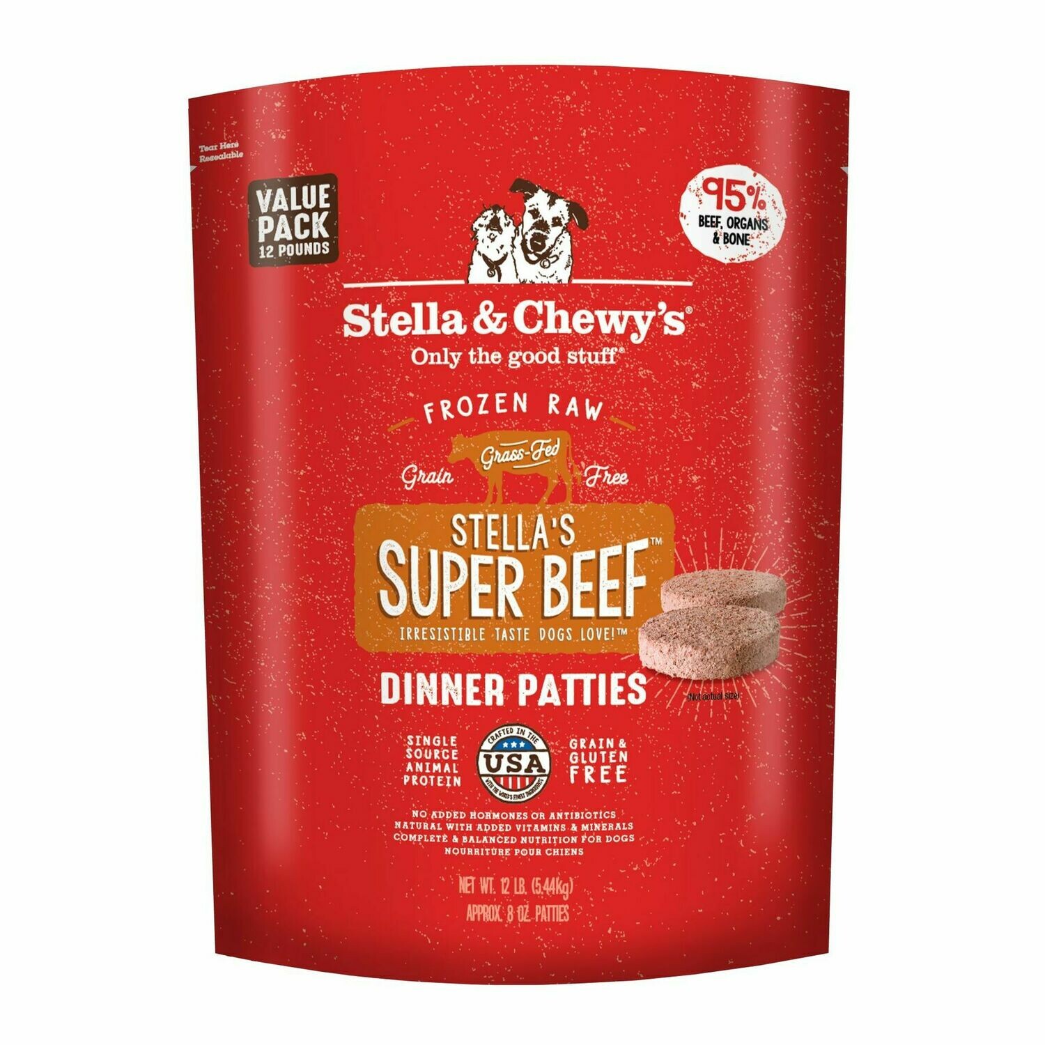 Stella &amp; Chewy&#39;s Frozen Beef Dinner 12lbs