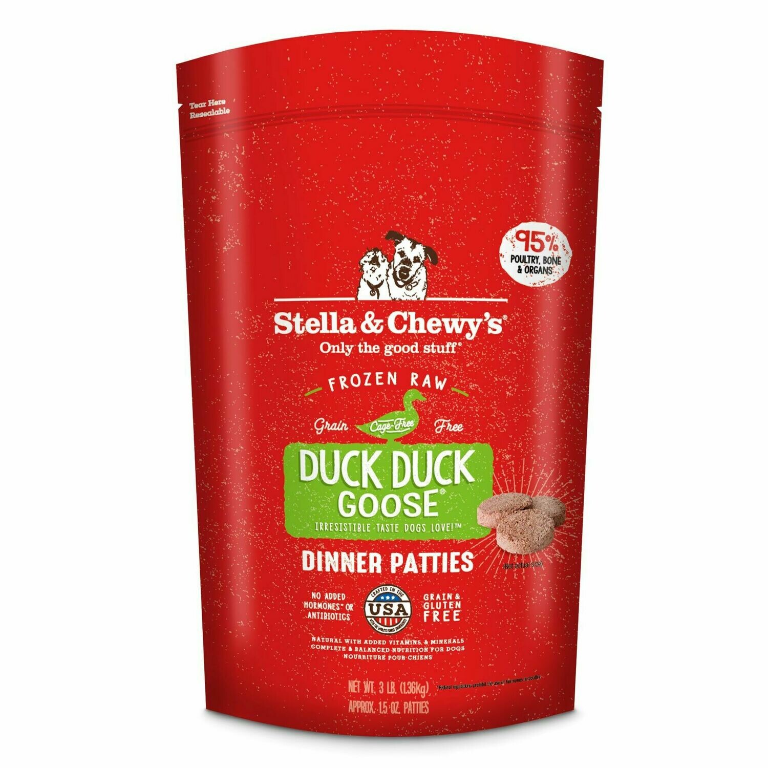 Stella &amp; Chewy&#39;s Frozen Duck Dinner 3lbs
