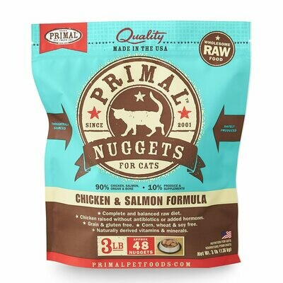 Cat - Primal Frozen Chicken &amp; Salmon 3lb