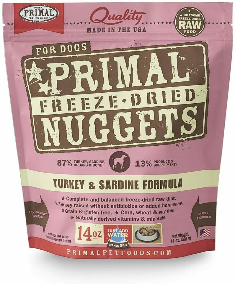 Primal Freeze Dried Turkey and Sardine 14oz