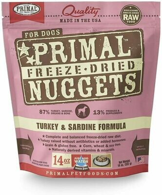 Primal Freeze Dried Turkey and Sardine 14oz