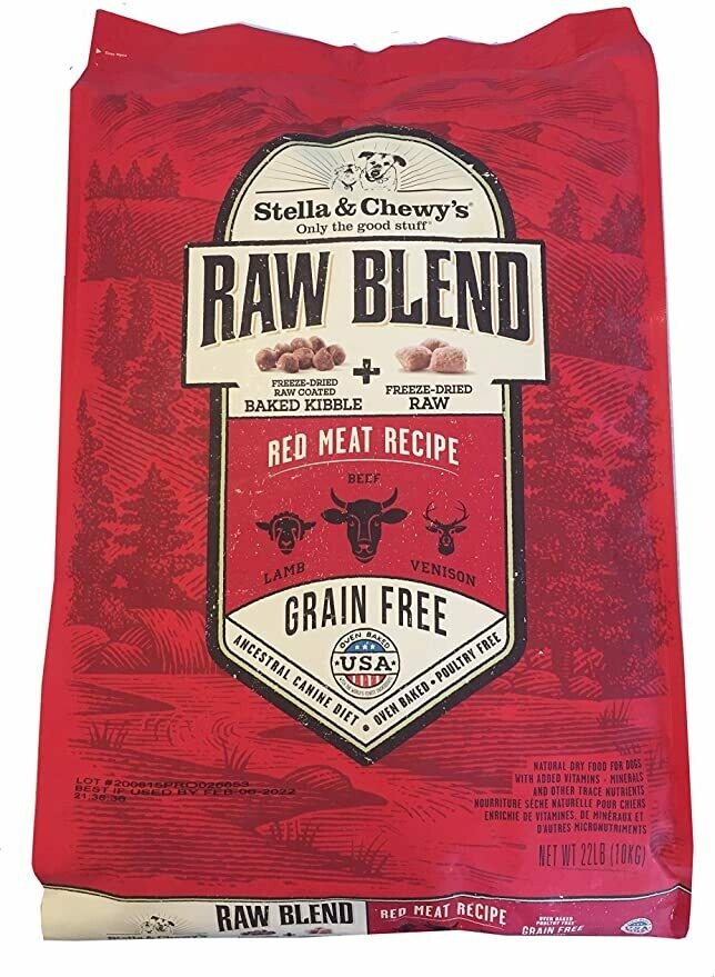 Stella &amp; Chewy&#39;s Raw Blend Red Meat 22lb